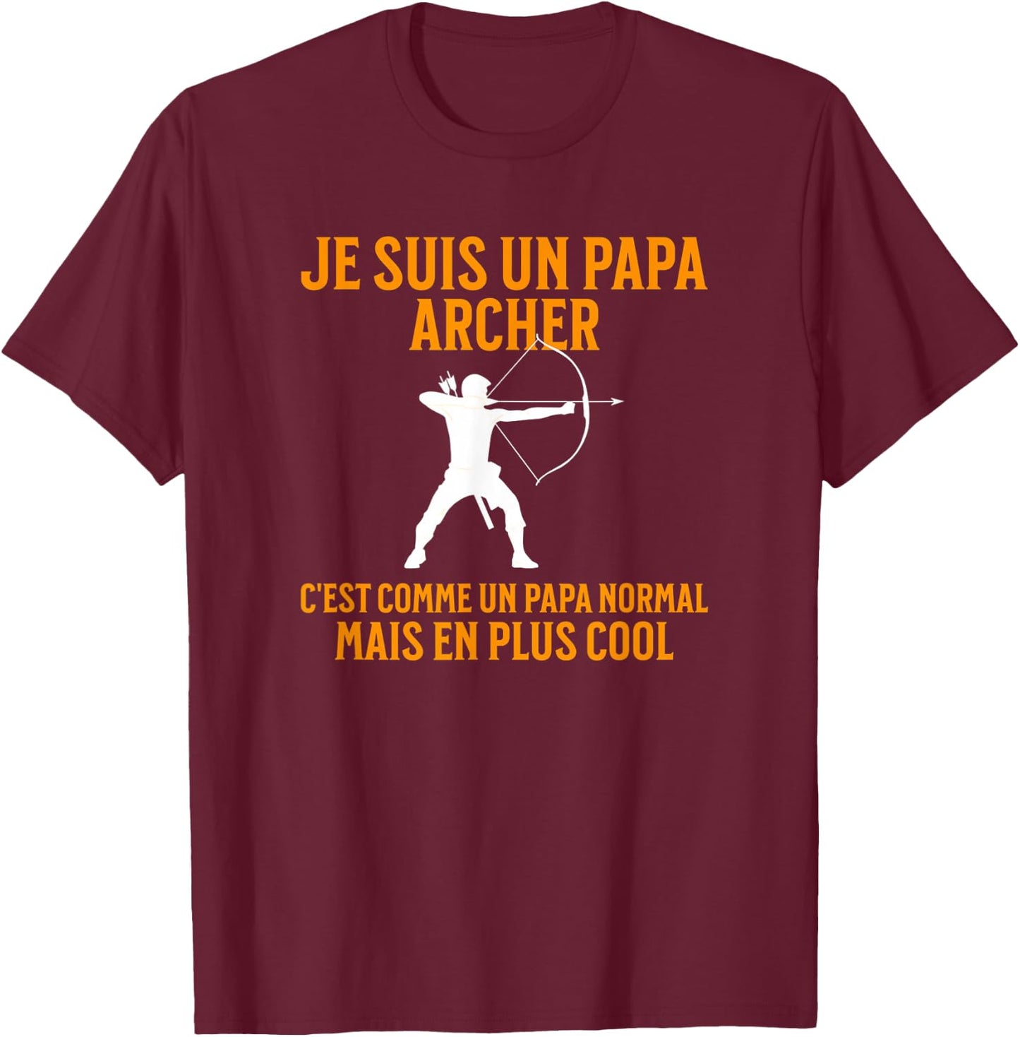 Papa Archer | Archer Gift | Humor Archery T-Shirt - T-Shirt | Maroon
