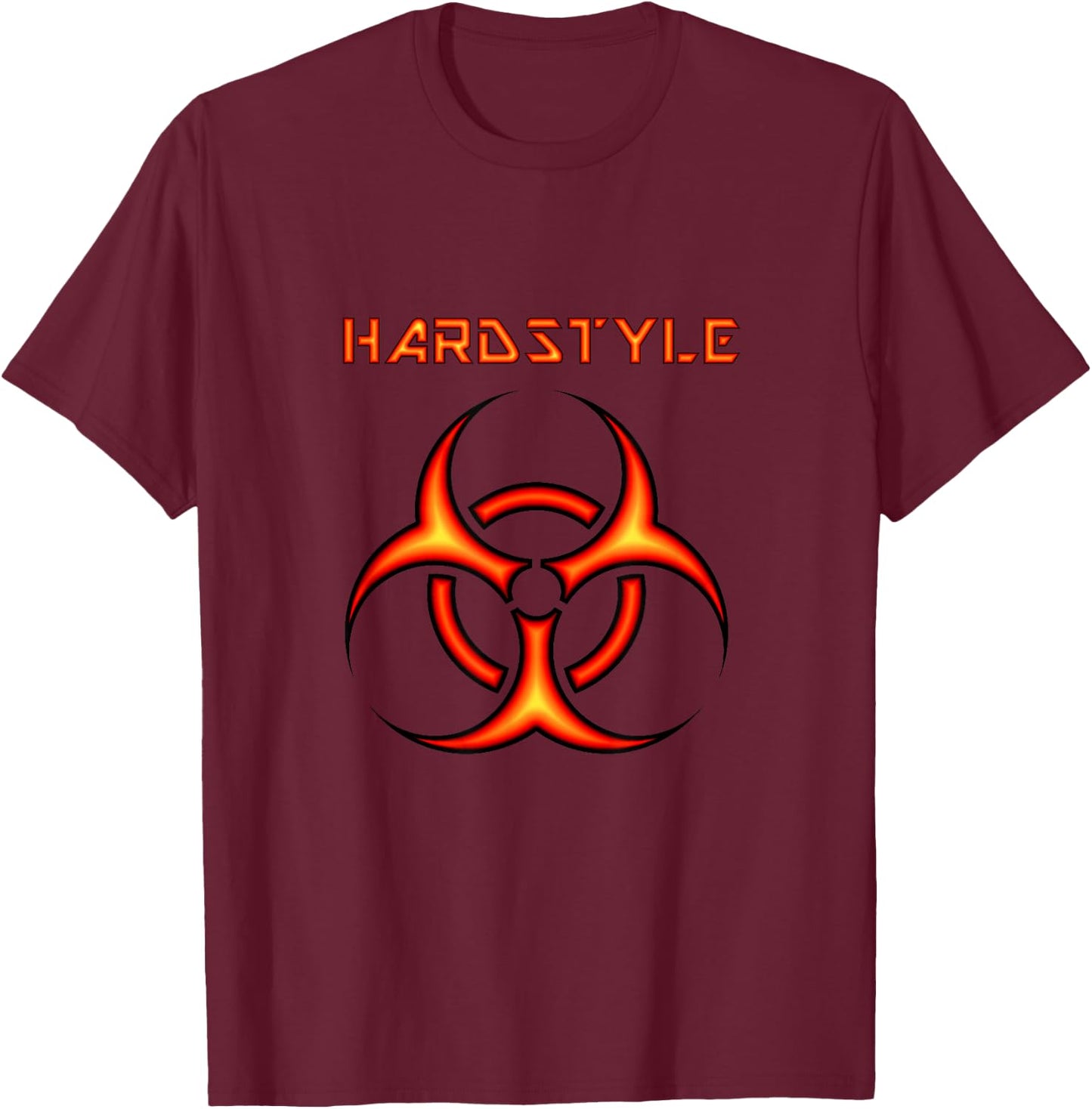 Hardstyle Hard Style Party Rave Music Event Hardstyle , black, s T-Shirt - T-Shirt | Maroon
