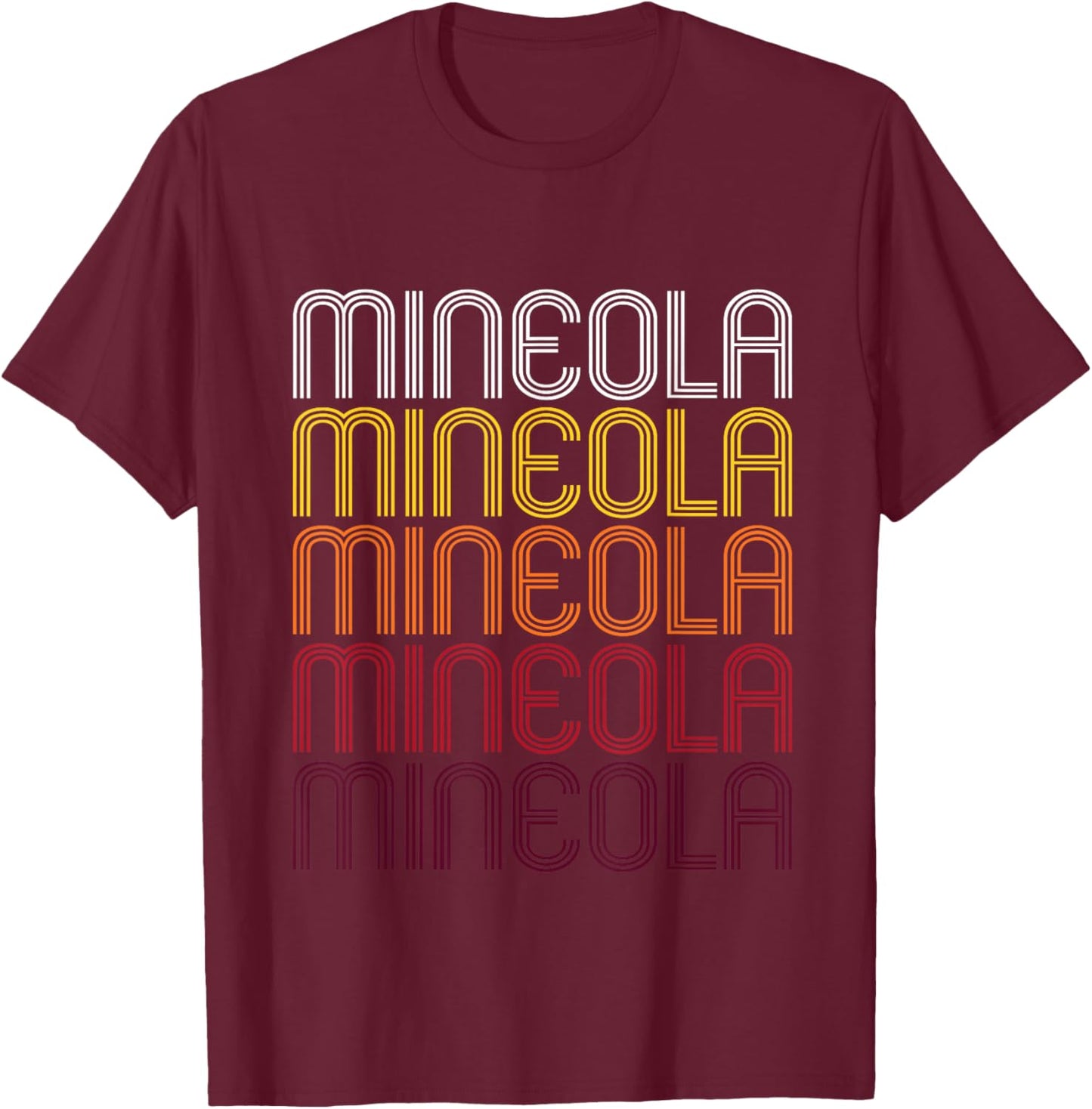 Mineola, TX | Vintage Style Texas T-Shirt - T-Shirt | Maroon