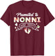 Promoted to Nonni Est 2027 T-Shirt - T-Shirt | Maroon