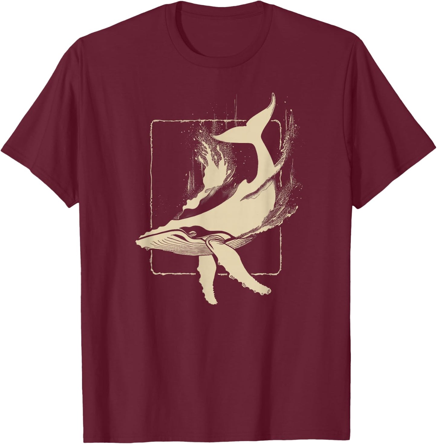 Whale | Blue Whale Orca Narwhal Beluga Humpback Whale T-Shirt - T-Shirt | Maroon