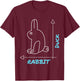 Funny Science Nerd Duck Rabbit Physics Math Geek Gift T-Shirt - T-Shirt | Maroon