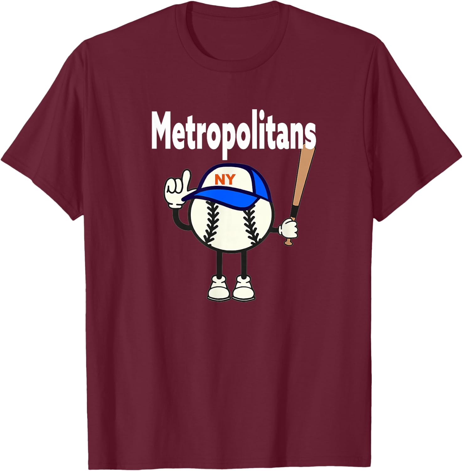 Metropolitans_Miracle Mets_001 T-Shirt - T-Shirt | Maroon