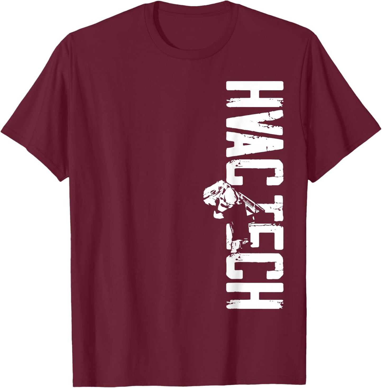 Certified Hvac Tech Technician Installer DA0 HVAC Technician Tech Vintage Hvac Tech T-Shirt - T-Shirt | Maroon