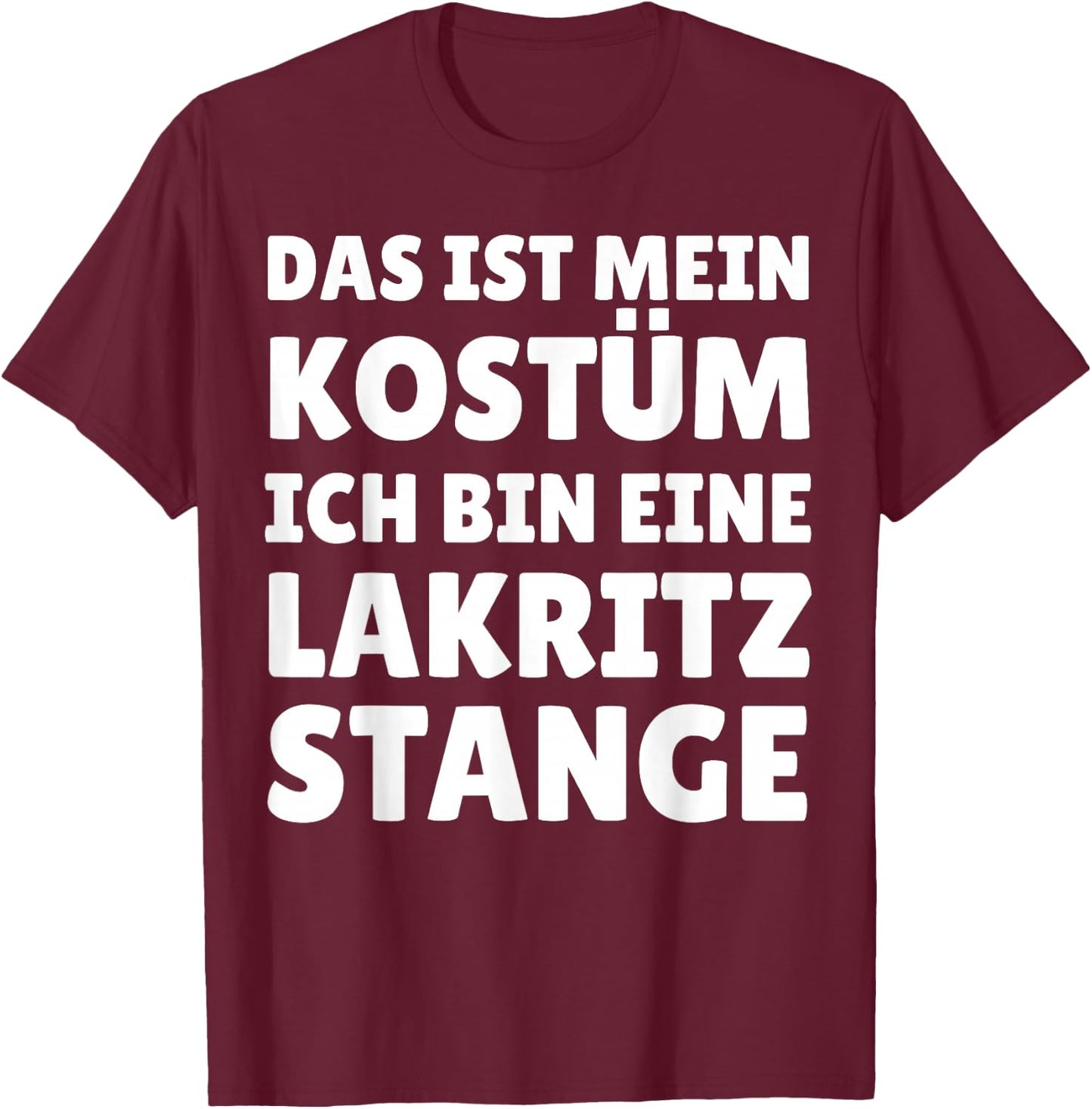 Funny Licorice Rod Costume Carnival Halloween , black T-Shirt - T-Shirt | Maroon