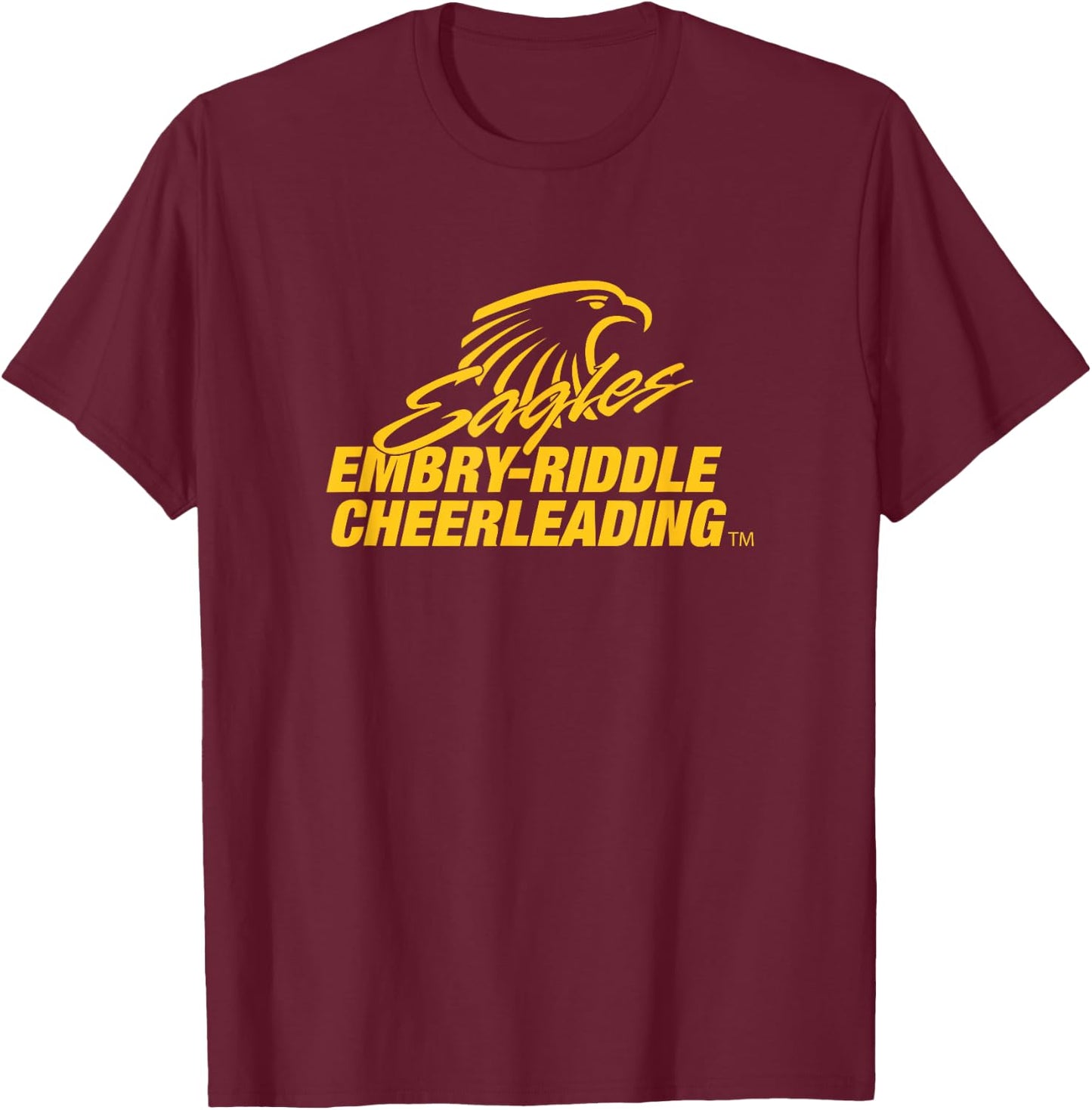 Embry-Riddle Aeronautical Eagles Cheerleading Sports Fan T-Shirt - T-Shirt | Maroon