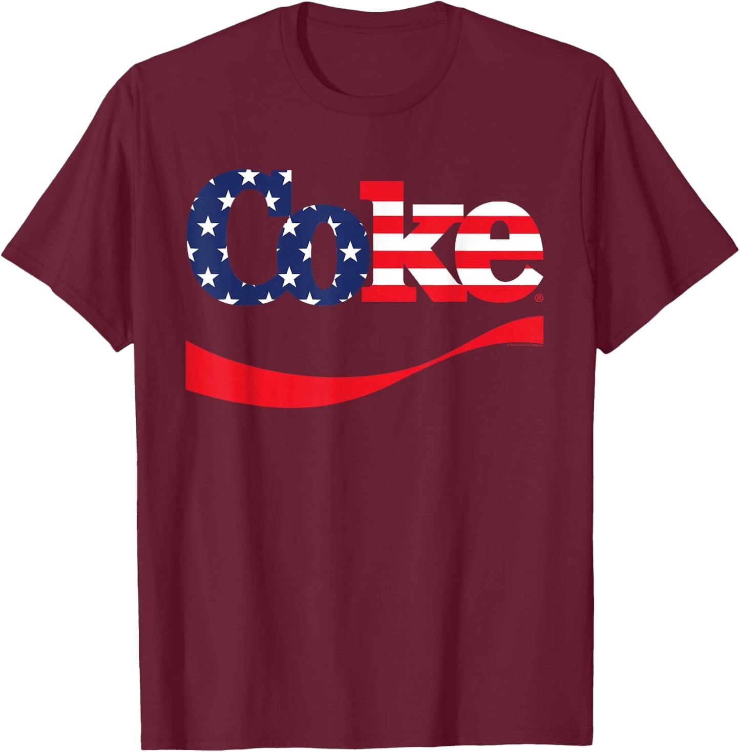 Coca-Cola - Flag T-Shirt - T-Shirt | Maroon