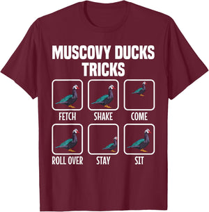 Muscovy Duck Mom Muscovy Duck Supplies Food Muscovy Ducks , Small, Black T-Shirt - T-Shirt | Maroon