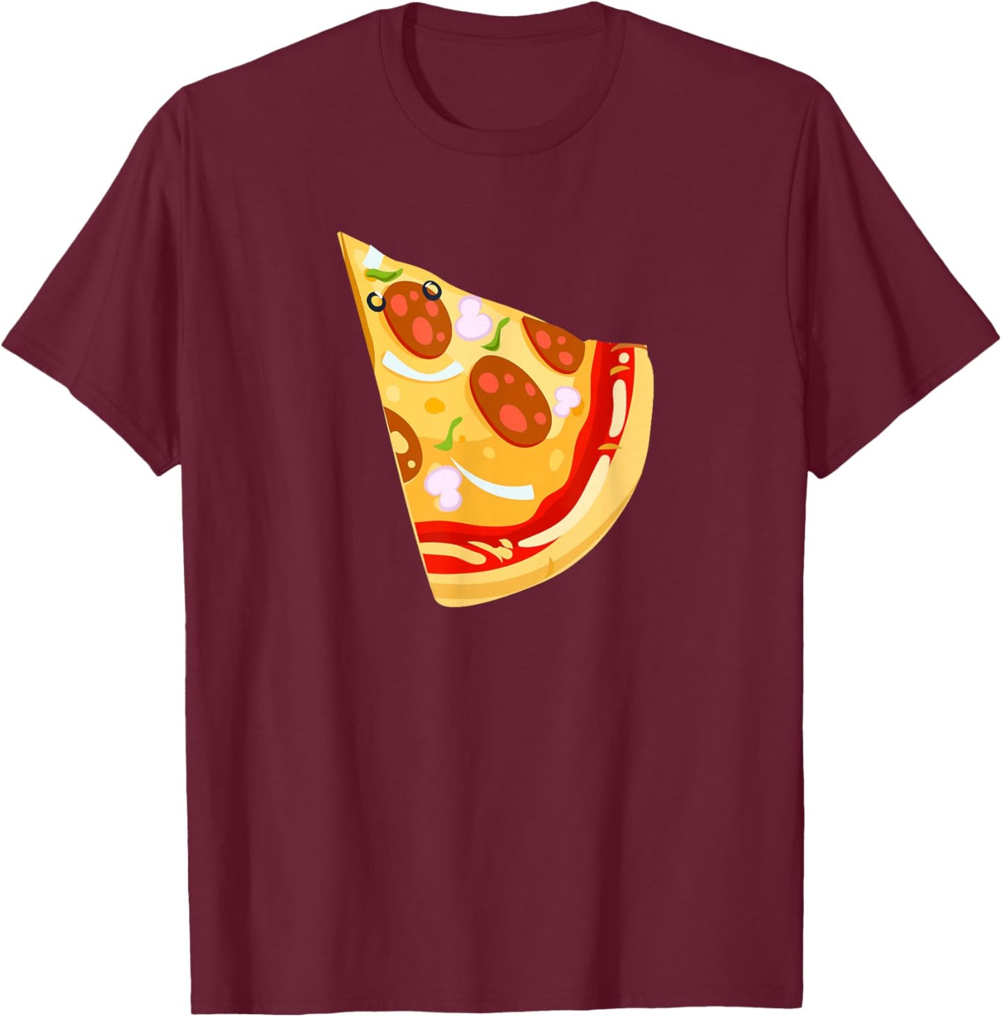 Pizza Missing Slice Matching Set Couple Family T-Shirt - T-Shirt | Maroon
