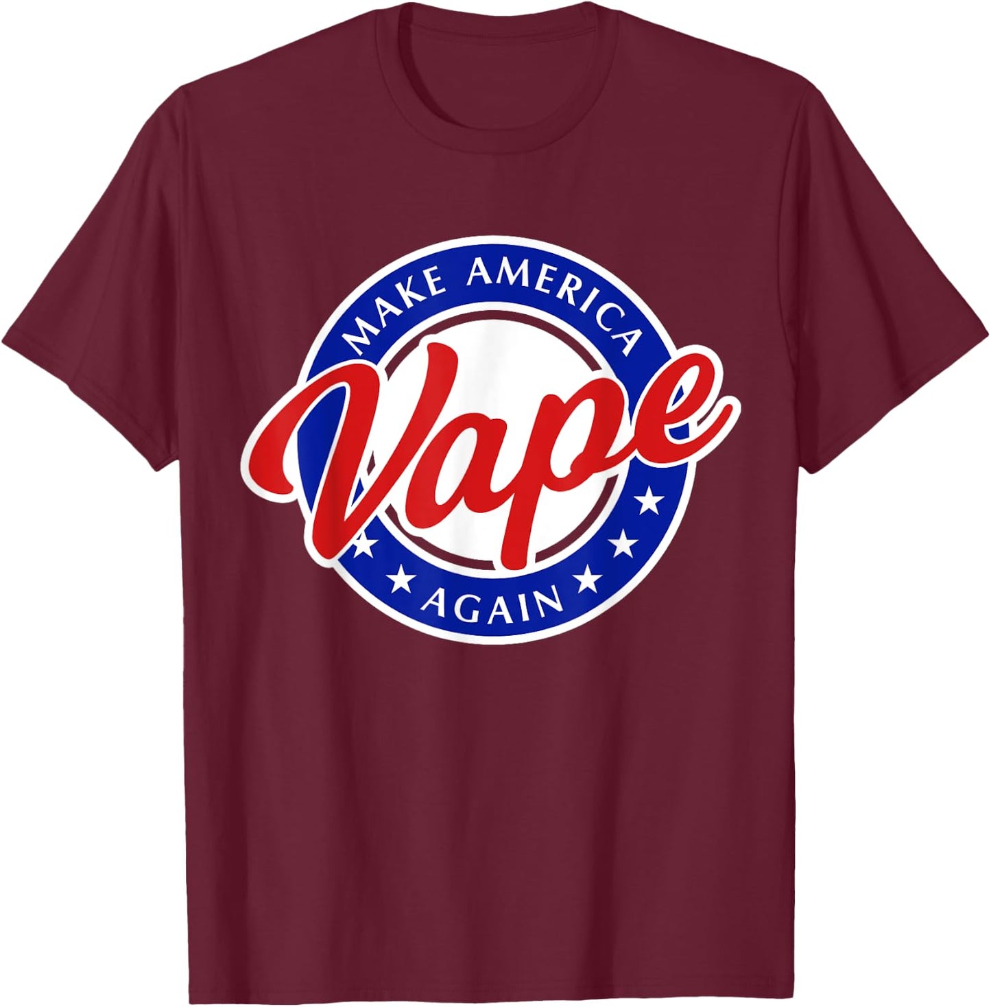 Funny Vape - Make America Vape Again T-Shirt - T-Shirt | Maroon