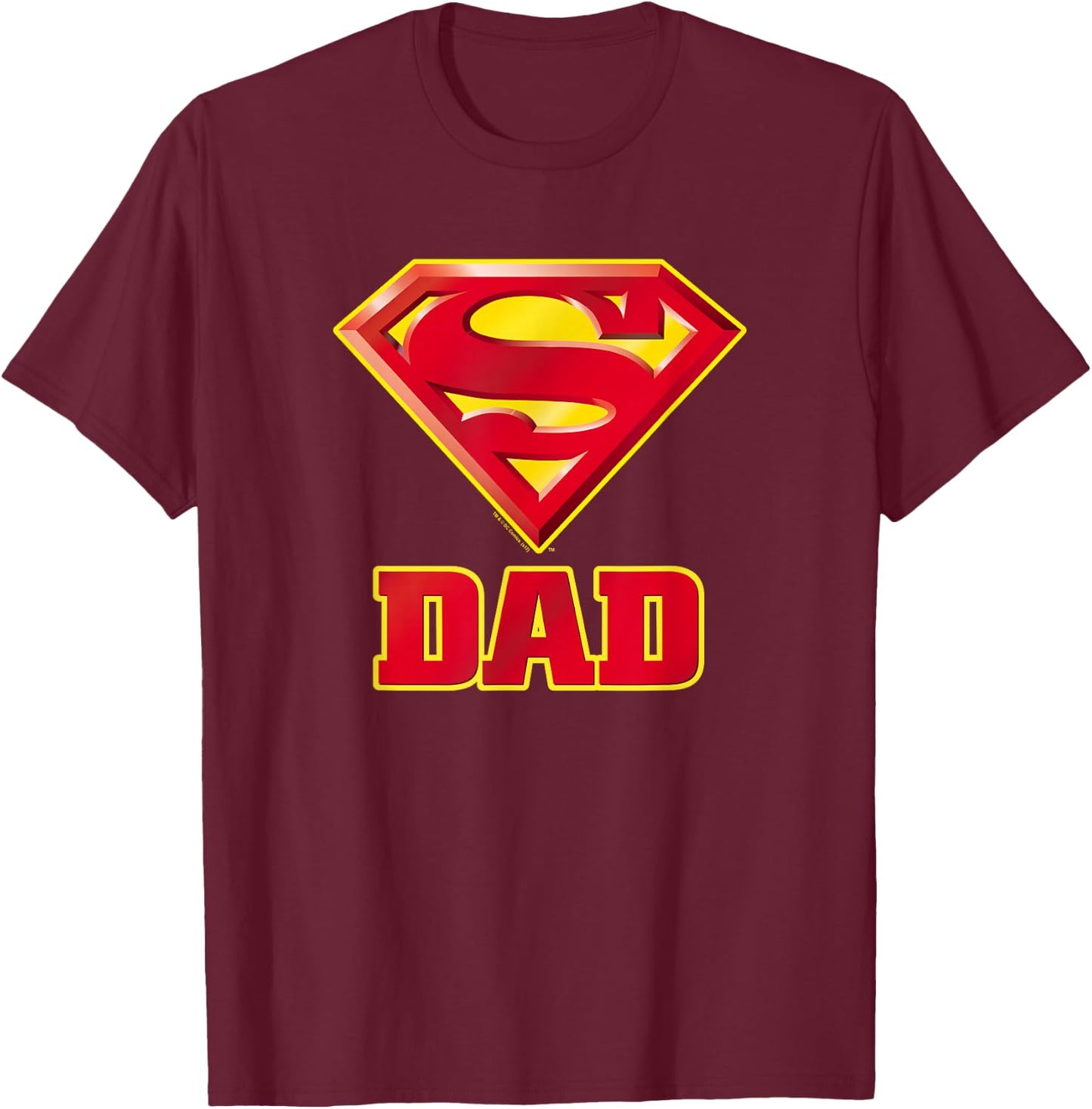 Superman Super Dad T-Shirt - T-Shirt | Maroon