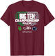 Oregon Ducks vs PSU Nittany Lions Big Ten Championship 2024 T-Shirt - T-Shirt | Maroon