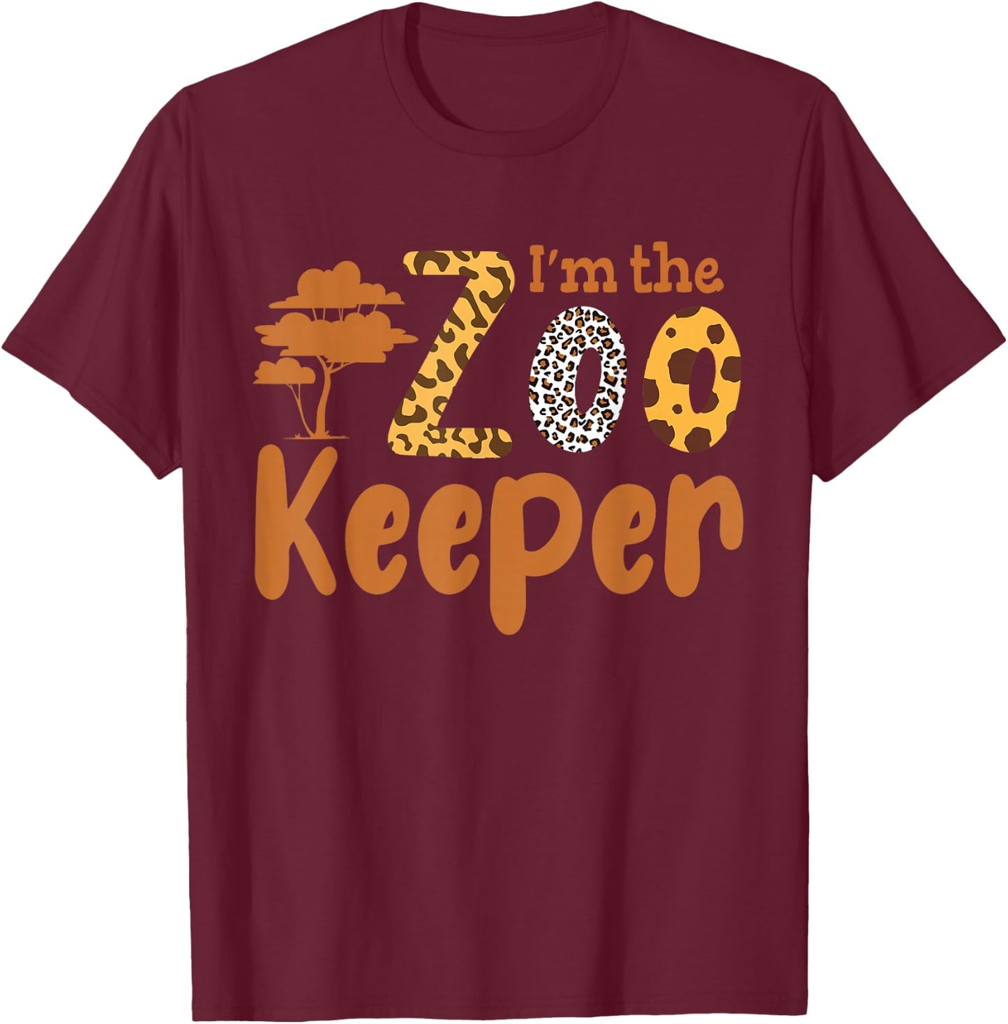 Ich Bin Der Zoowärter Beruf Zoo Zoopfleger [German Language] T-Shirt - T-Shirt | Maroon