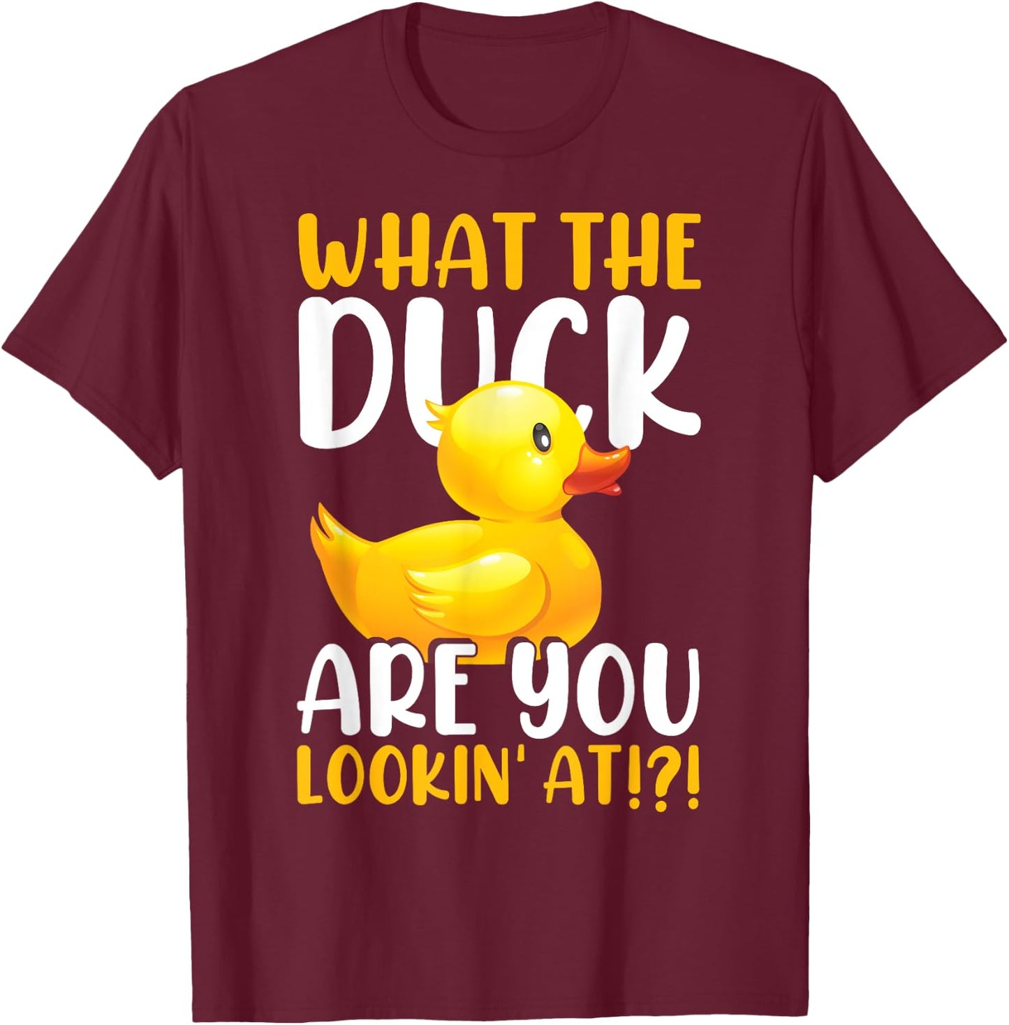 Rubber Duckie Bath Toy Rubber Duck Rubber Ducky T-Shirt - T-Shirt | Maroon
