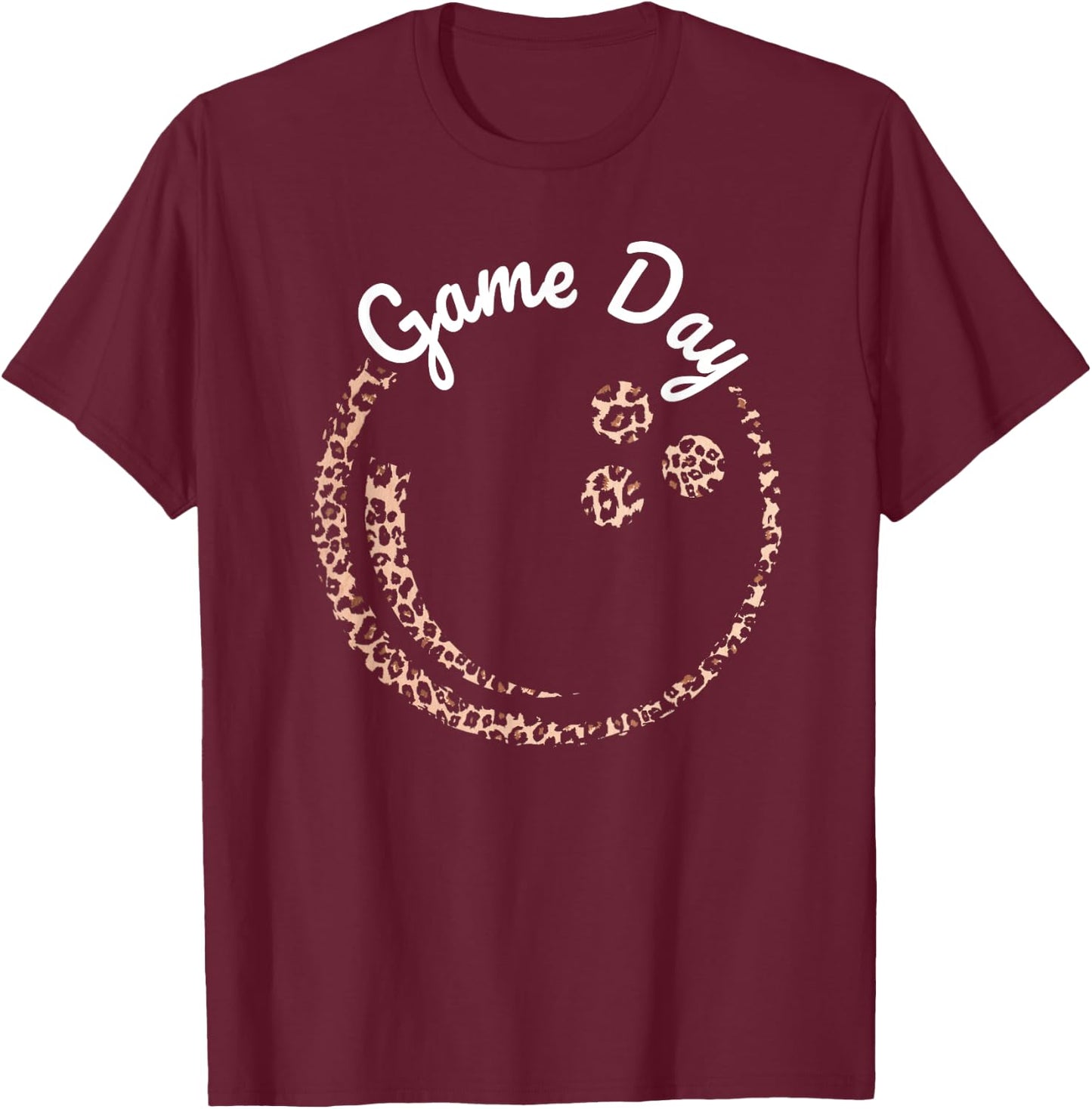 Bowling Player Game Day Leopard Bowler Women T-Shirt - T-Shirt | Maroon