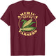 America Needs Farmers Farm Life Corn T-Shirt - T-Shirt | Maroon