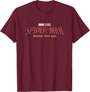 Marvel Spider-Man: New Day Movie Poster T-Shirt - T-Shirt | Maroon