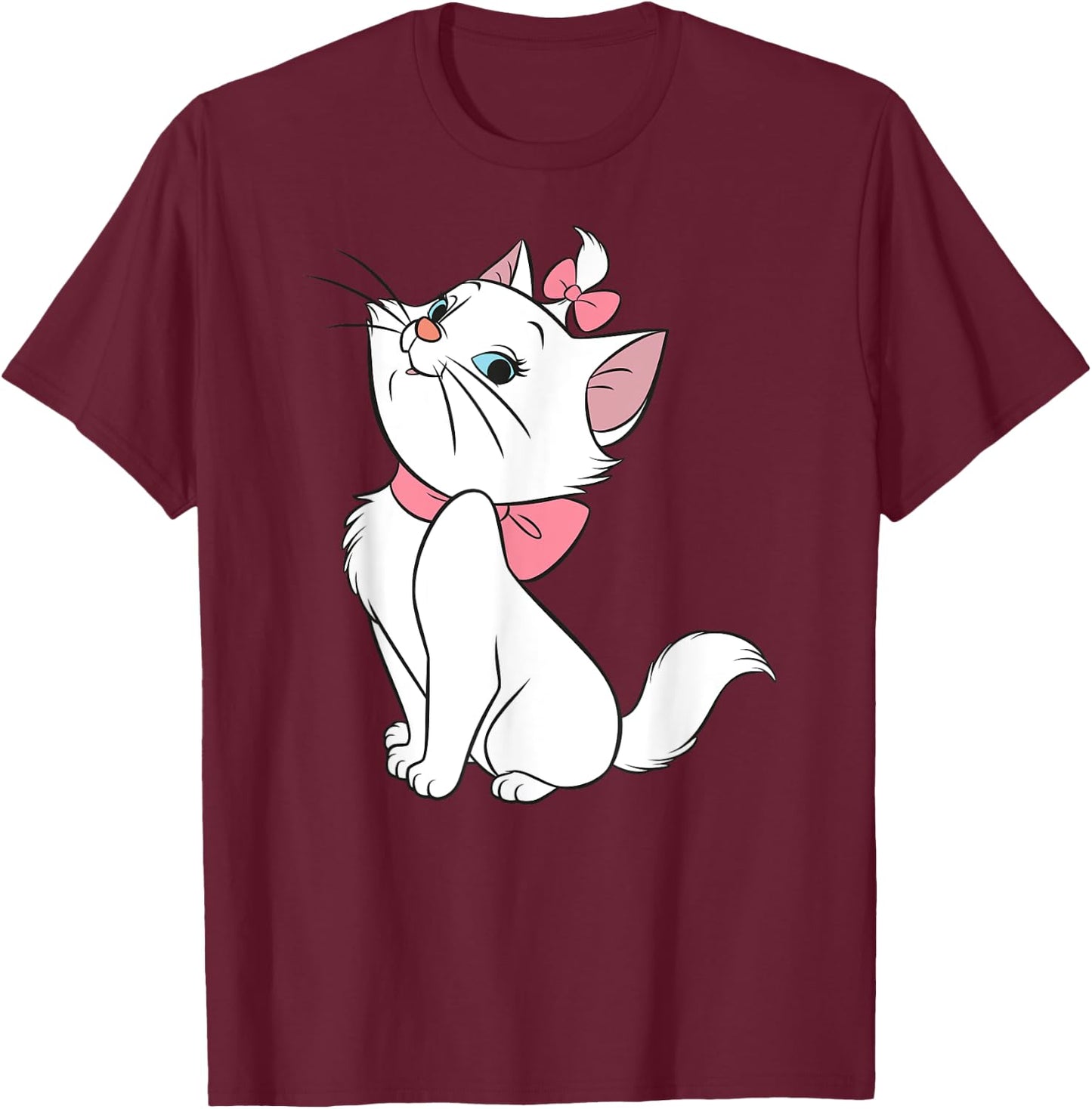 Aristocats Marie Look Me , Black, S T-Shirt - T-Shirt | Maroon