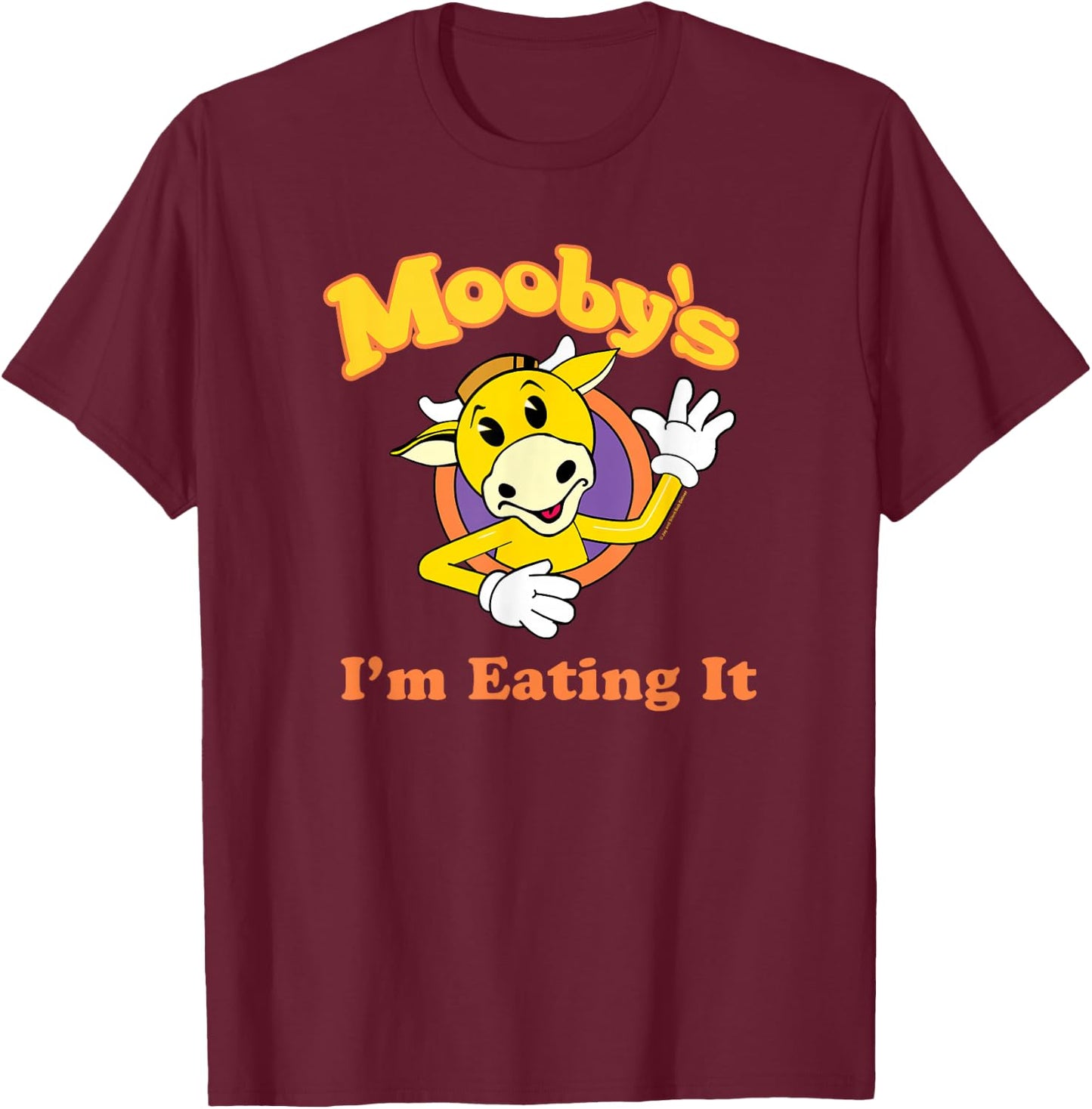 Jay & Silent Bob Mooby's Mascot Wave I'm Eating It T-Shirt - T-Shirt | Maroon