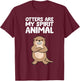 Funny Otter Lover Otters Are My Spirit Animal T-Shirt - T-Shirt | Maroon