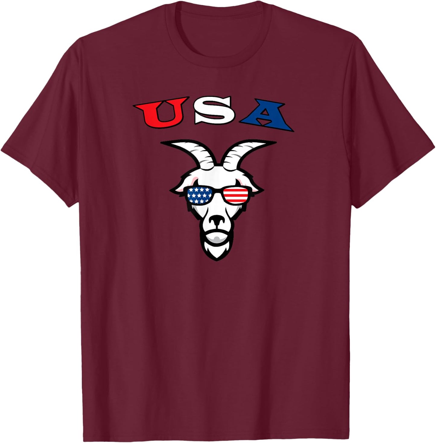 USA is the Goat T-Shirt - T-Shirt | Maroon