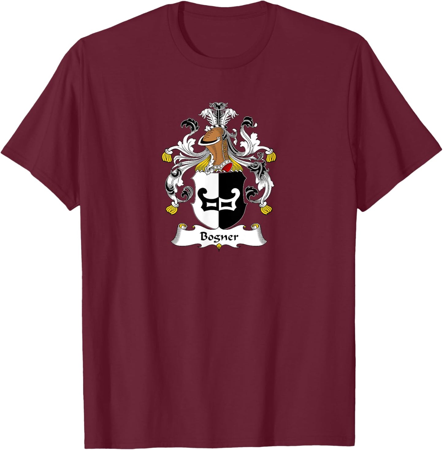 Bogner Coat of Arms - Family Crest T-Shirt - T-Shirt | Maroon