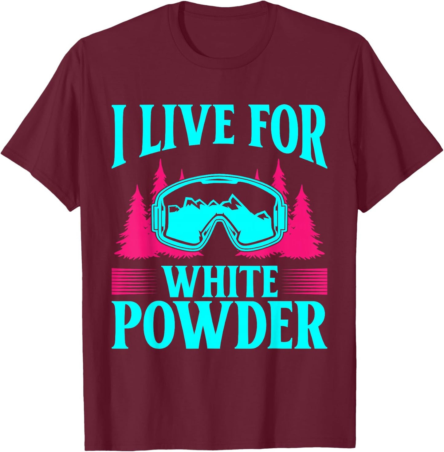 Ski 90s 80s Ski Outfit Retro Skiing T-Shirt - T-Shirt | Maroon