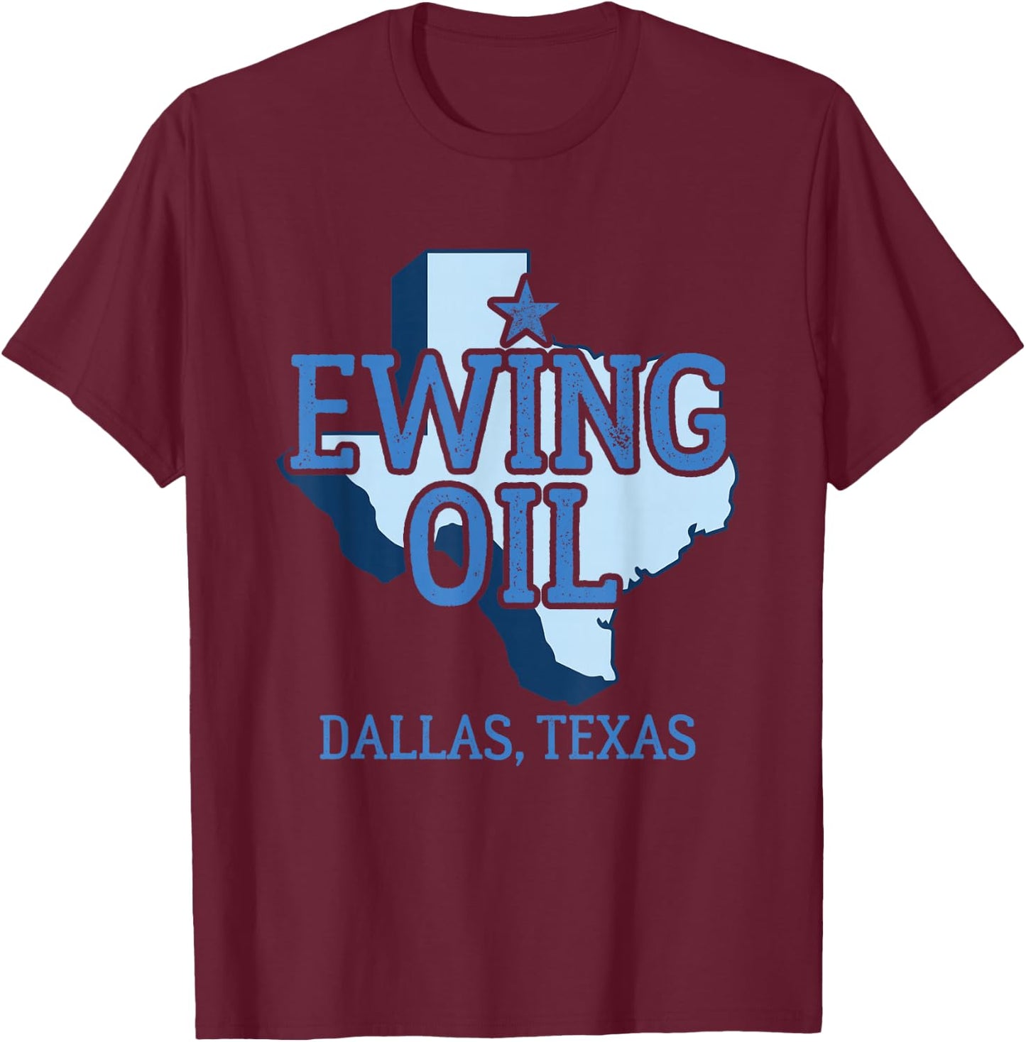 Ewing Oil T-Shirt - T-Shirt | Maroon