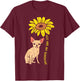 Sunflower Sunshine Chihuahua Chiwawa Dog Girls Women Gift T-Shirt - T-Shirt | Maroon