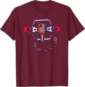 Trapping Shirt with a USA Flag Trap for Trappers Women Kids Men T-Shirt - T-Shirt | Maroon