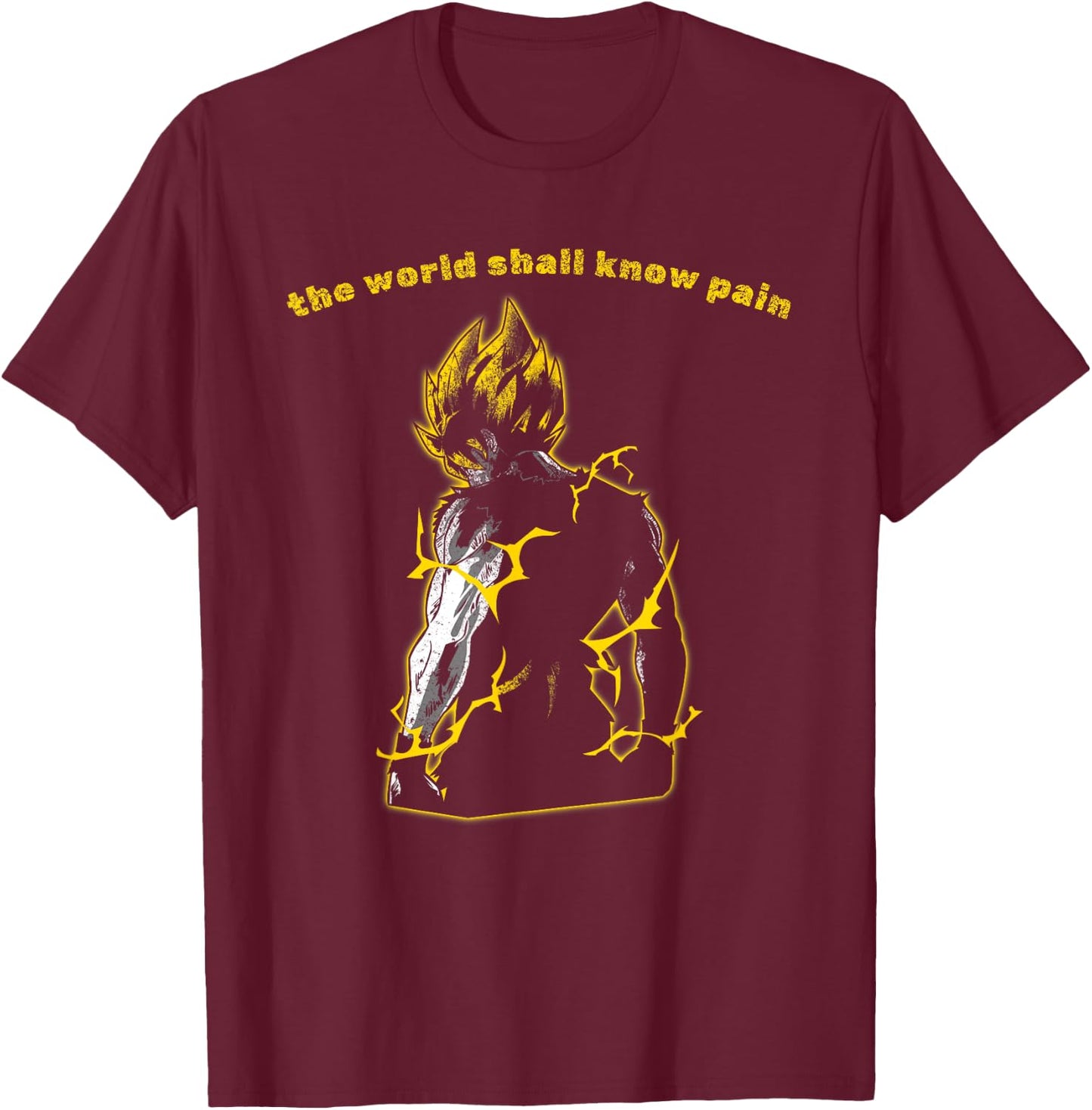 Herren Japanische Harajuku Anime Gym Tokyo Men T-Shirt - T-Shirt | Maroon