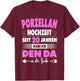 20th Wedding Anniversary Wife 20 Years Marriage Porcelain Wedding , black T-Shirt - T-Shirt | Maroon