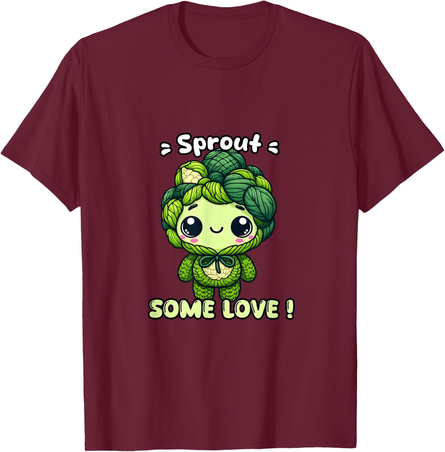 Brussels Sprouts Some Love T-Shirt - T-Shirt | Maroon