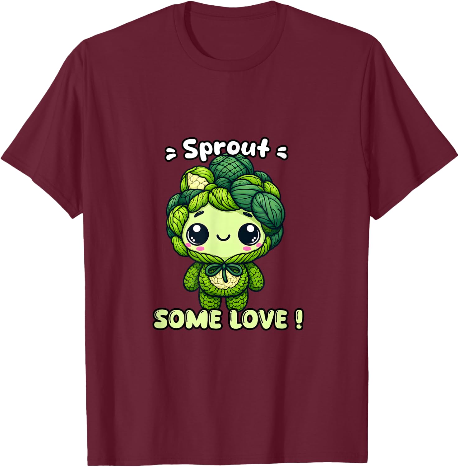 Brussels Sprouts Some Love T-Shirt - T-Shirt | Maroon