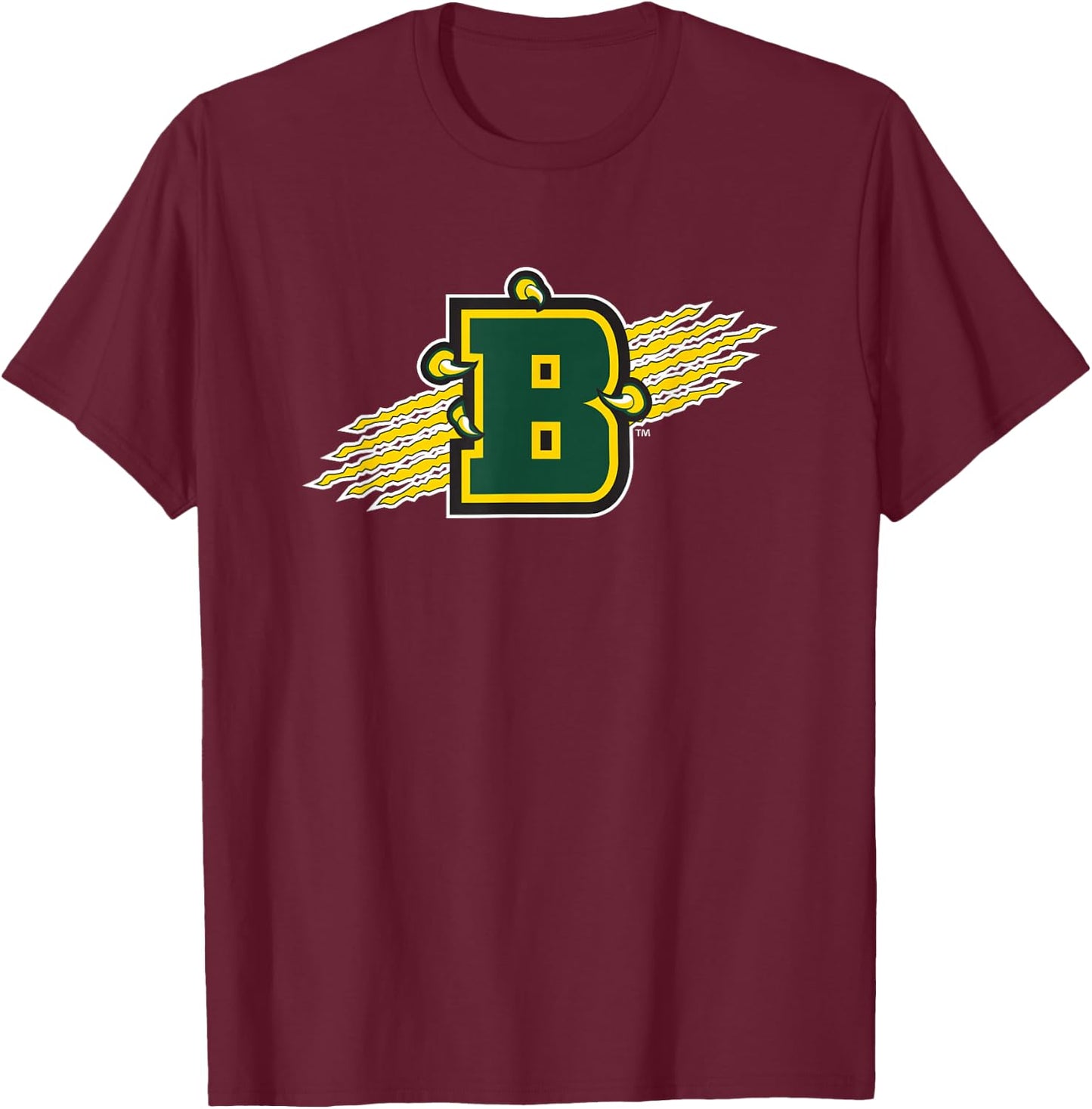 SUNY Brockport Golden Eagles B Claw Logo T-Shirt - T-Shirt | Maroon