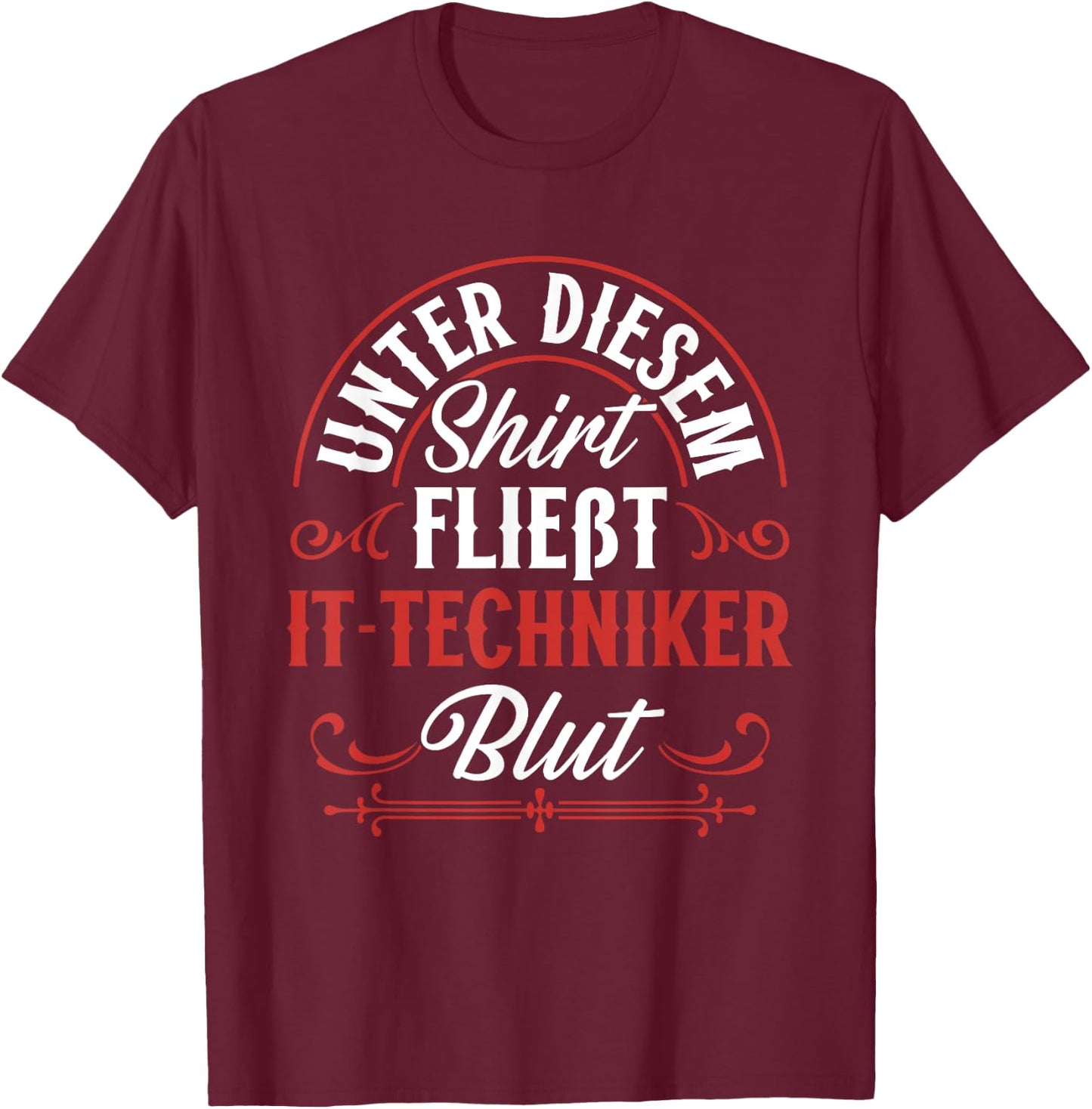 Pc Techniker Unter diesem Shirt It-Techniker T-Shirt - T-Shirt | Maroon