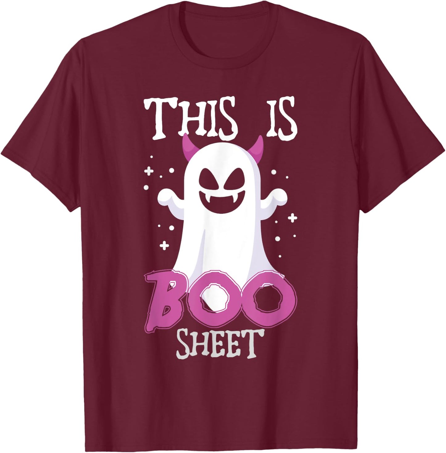 This Is Boo Shit Ghost T-Shirt - T-Shirt | Maroon