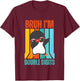 Bruh I'm Double Digits Dab Penguin 10th Birthday T-Shirt - T-Shirt | Maroon