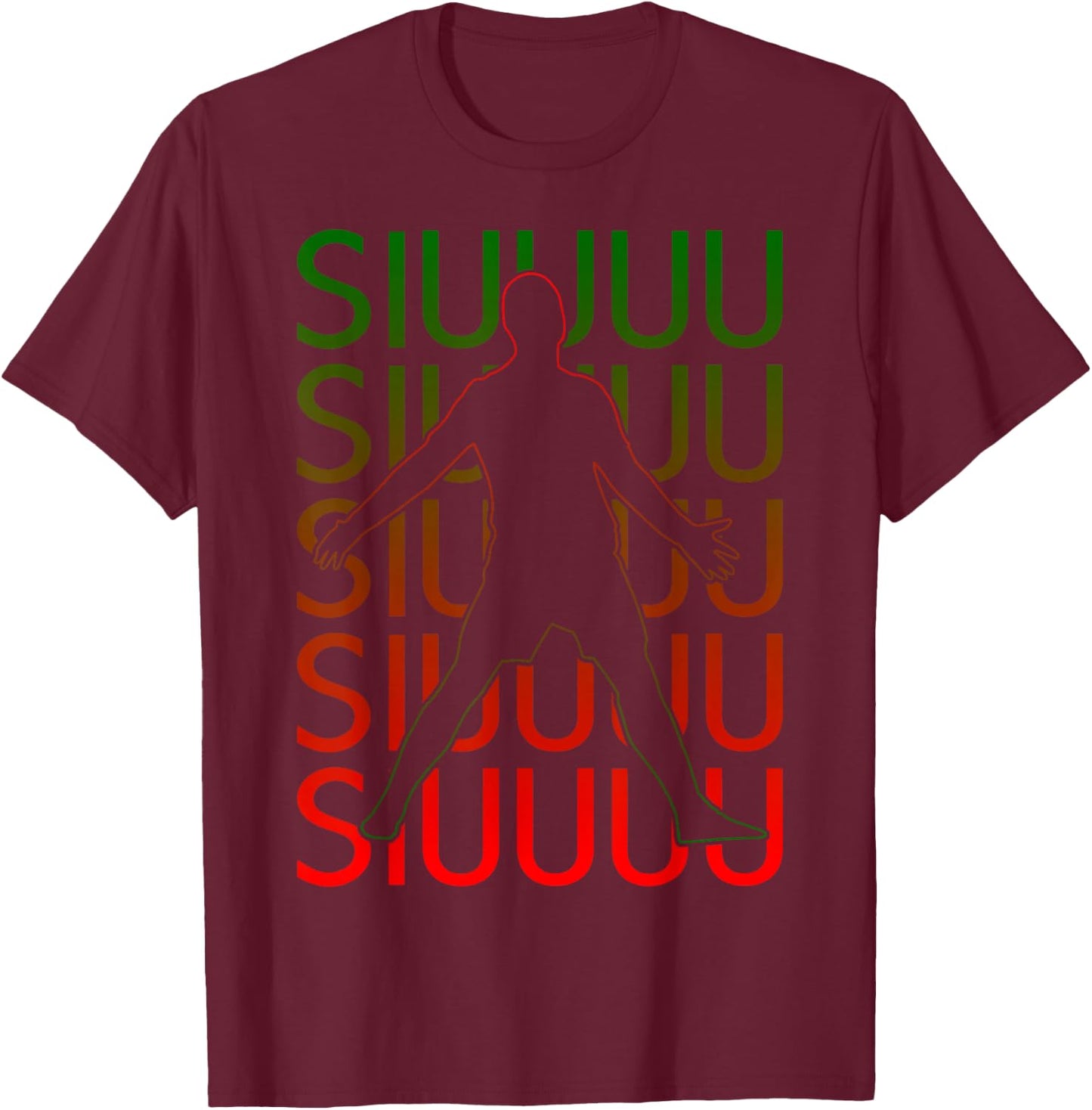 Siuuuu Lustiges Fußball-Geschenk für Fußballliebhaber, Fan, Kinder, Jungen T-Shirt - T-Shirt | Maroon