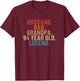Husband Dad Grandpa 94 Year Old Legend 94th Bday Men T-Shirt - T-Shirt | Maroon