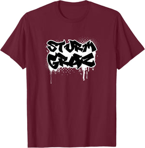 Graz Football Home Fan Styria Austria Stadium Double , black T-Shirt - T-Shirt | Maroon
