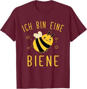 Funny Bee Costume for Carnival Children's Girls' , black T-Shirt - T-Shirt | Maroon