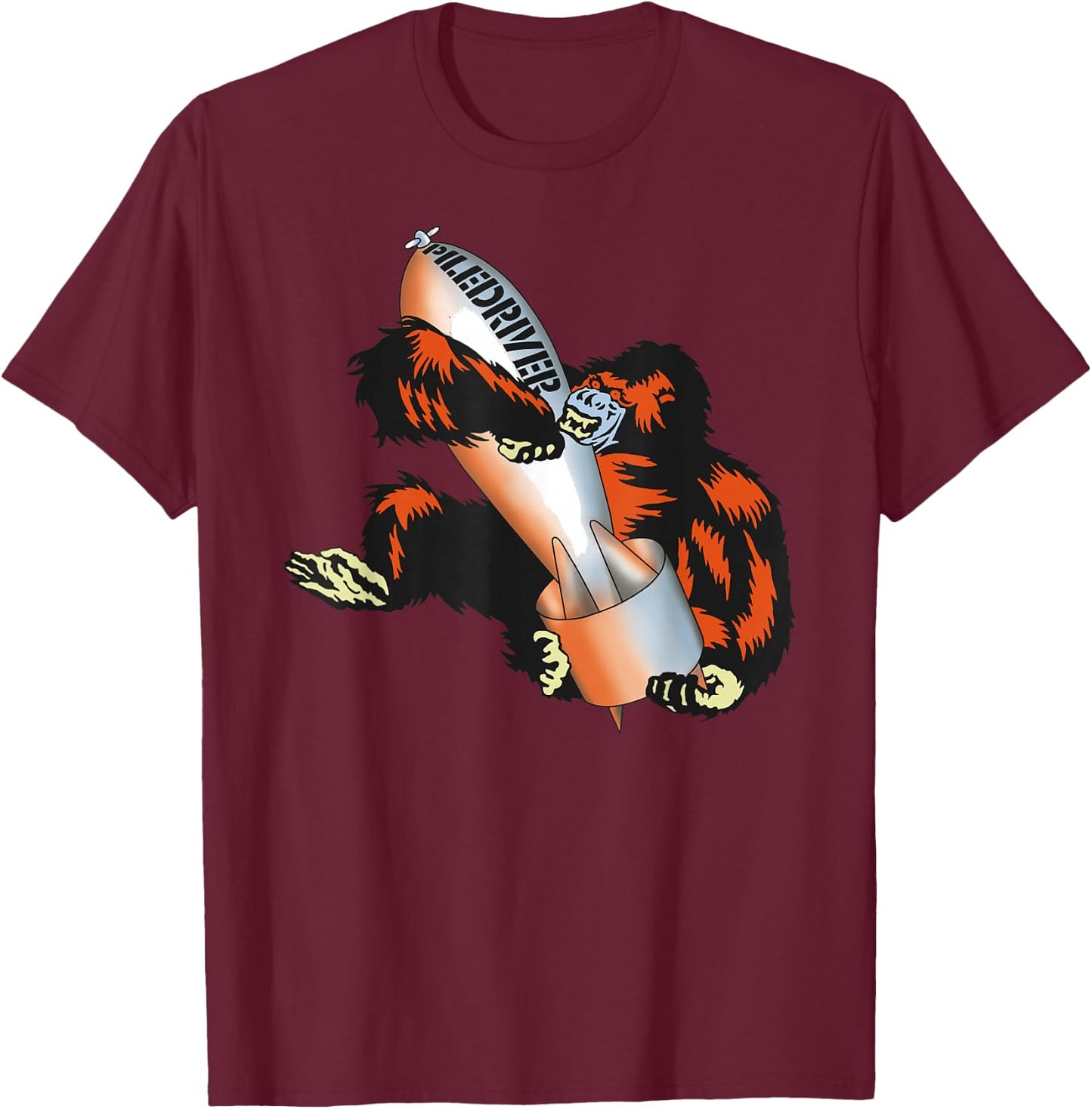 Status Quo Piledriver On Colors T-Shirt - T-Shirt | Maroon