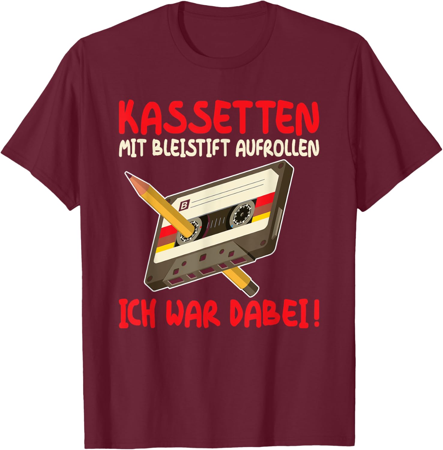80s Outfit, Men's 90s Outfit, Women's , black T-Shirt - T-Shirt | Maroon