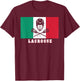 Italy Flag for Lax Athlete Fan - Italian Lacrosse T-Shirt - T-Shirt | Maroon
