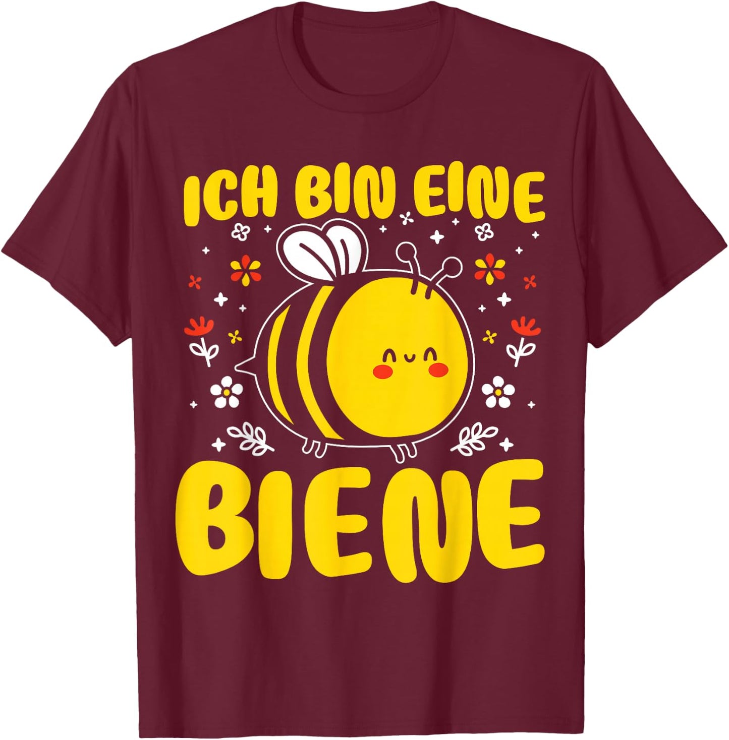 Funny Bee Costume for Carnival Children's Girls' , black T-Shirt - T-Shirt | Maroon
