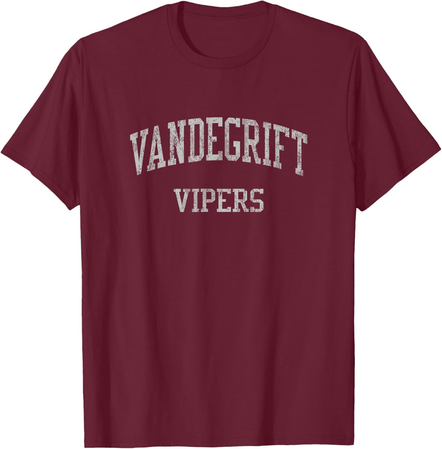 Vandegrift High School HS Austin TX Vintage Sports T-Shirt - T-Shirt | Maroon