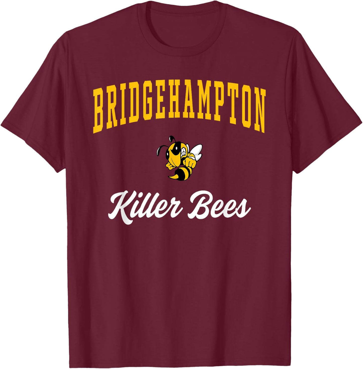 Bridgehampton High School Killer Bees T-Shirt - T-Shirt | Maroon