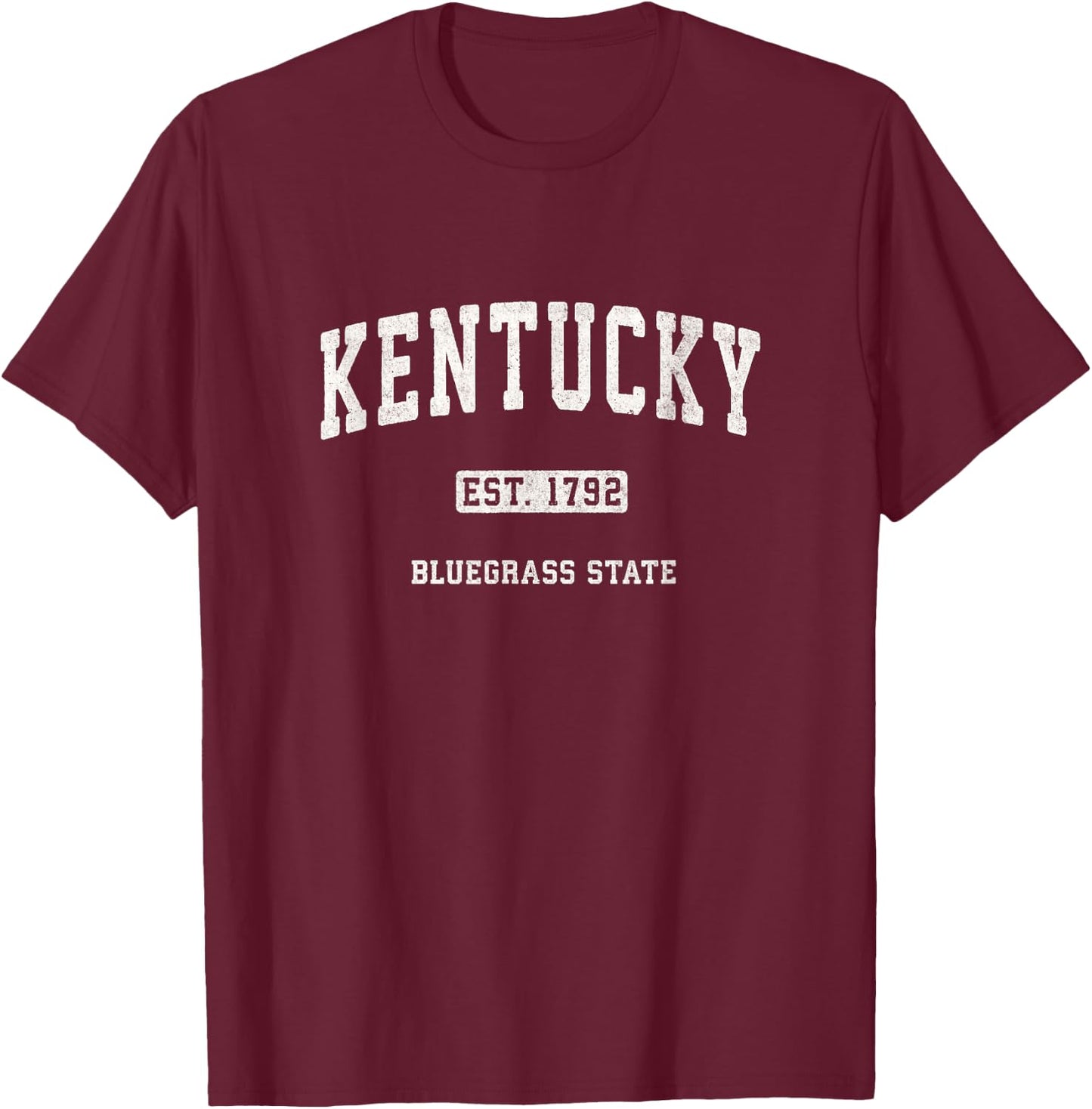 Kentucky KY Vintage Sports Design Retro Varsity T-Shirt - T-Shirt | Maroon