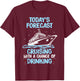 Funny Cruise Design Women Cruising Boat Trip Lovers Small T-Shirt - T-Shirt | Maroon